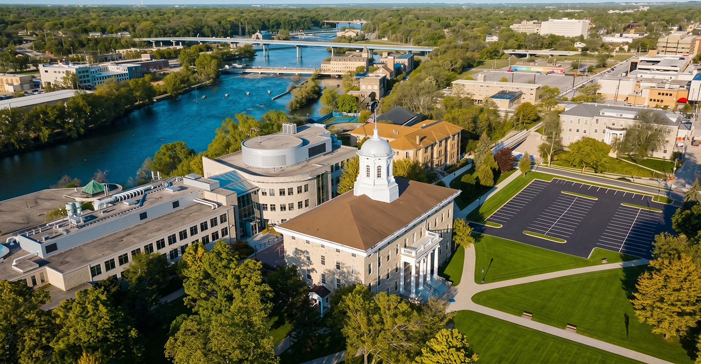 Downtown Appleton, Wisconsin shopping and dining district