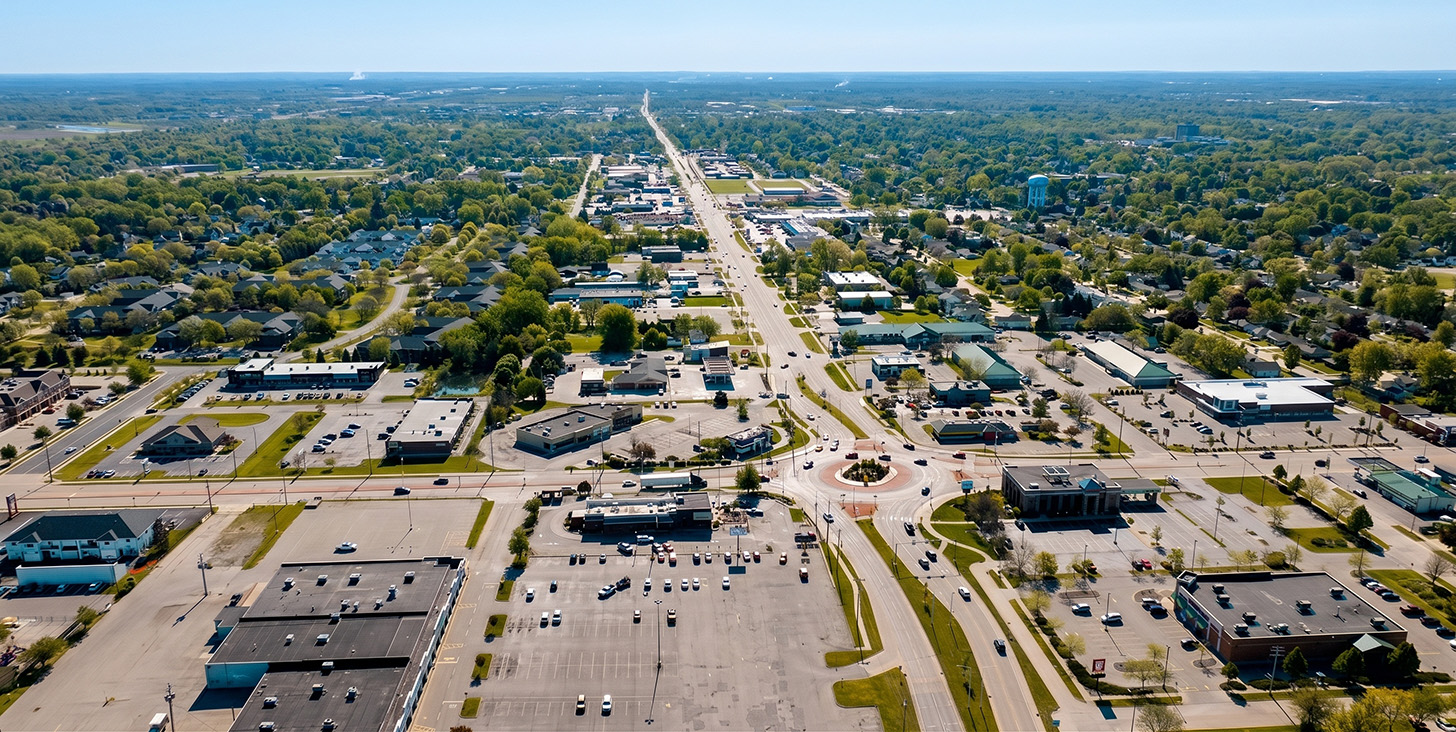 Homes in downtown Appleton, Wisconsin