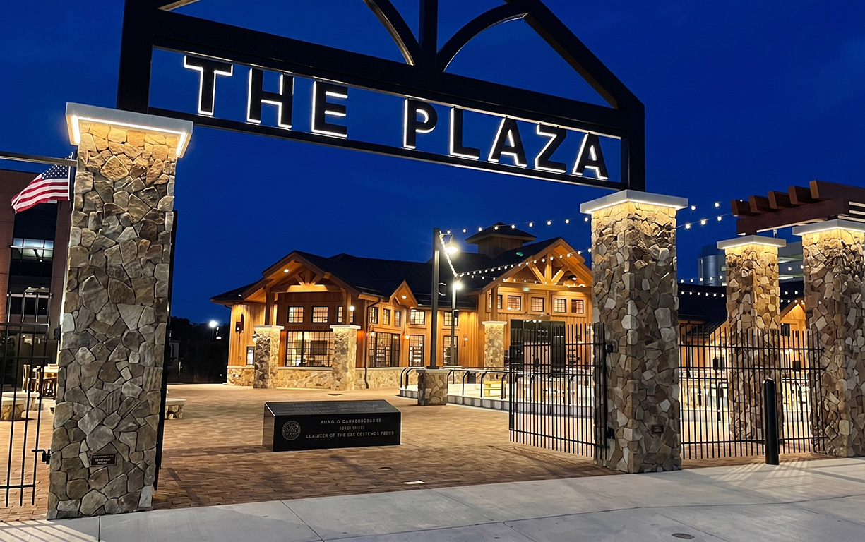 The Plaza in downtown Neenah, Wisconsin