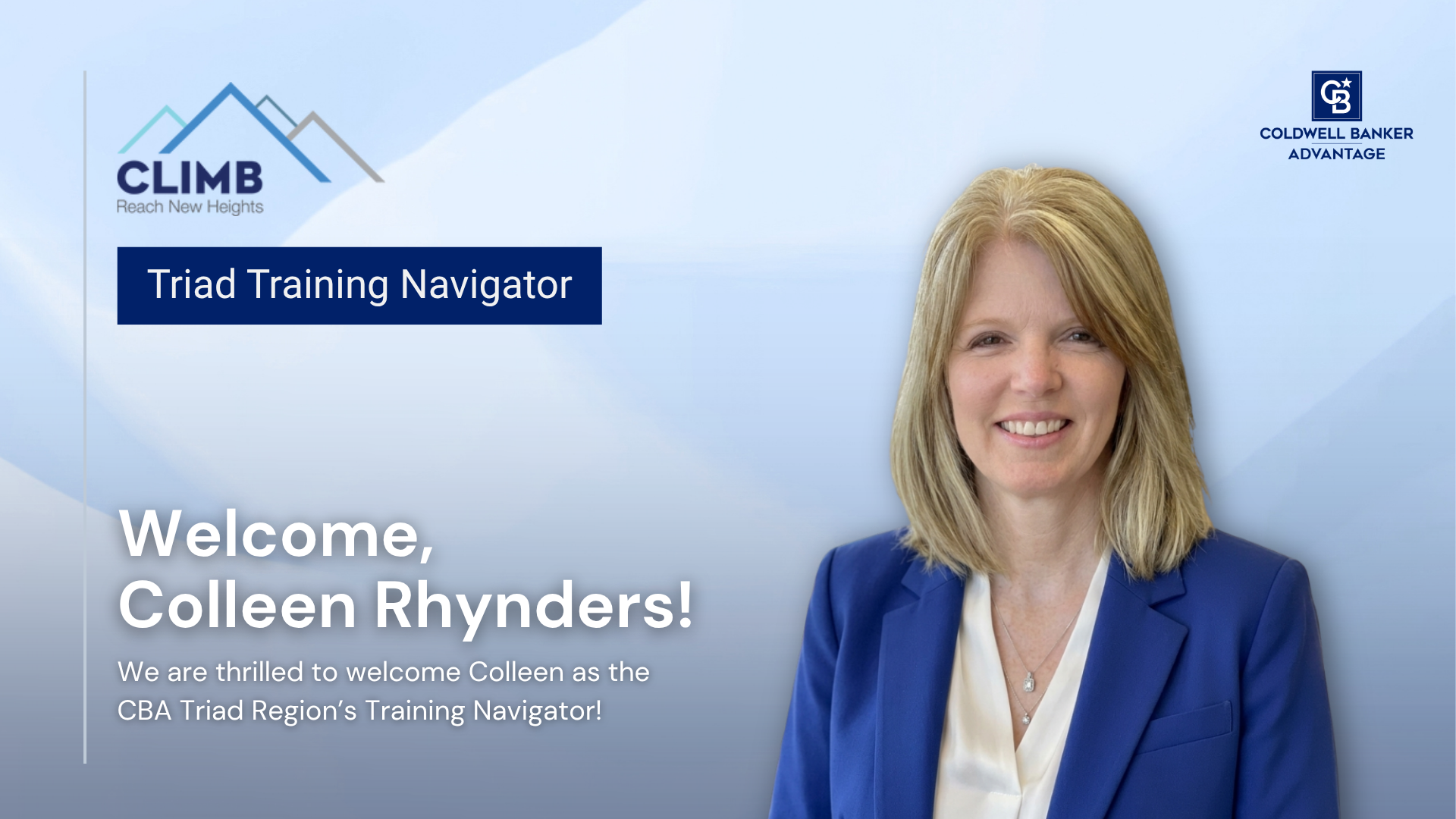 Welcome Colleen Rhynders: Guiding the Next Generation of Real Estate Talent with CLIMB Main Photo
