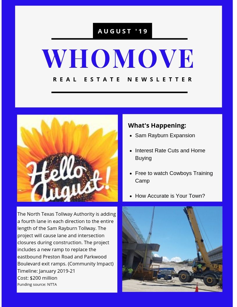August 2019 Newsletter Picture