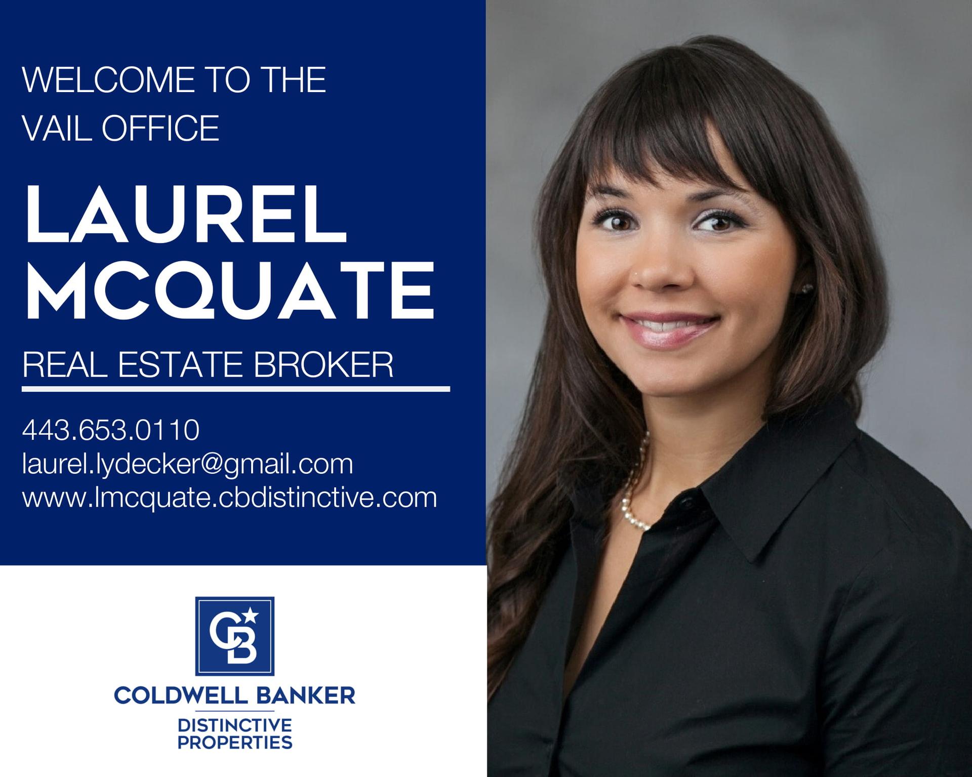 Please help us welcome Laurel McQuate to our Coldwell Banker family! Main Photo