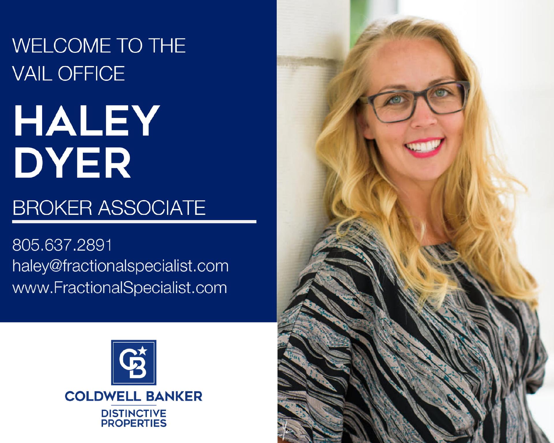 Please help us welcome Haley Dyer to our Coldwell Banker family! Main Photo