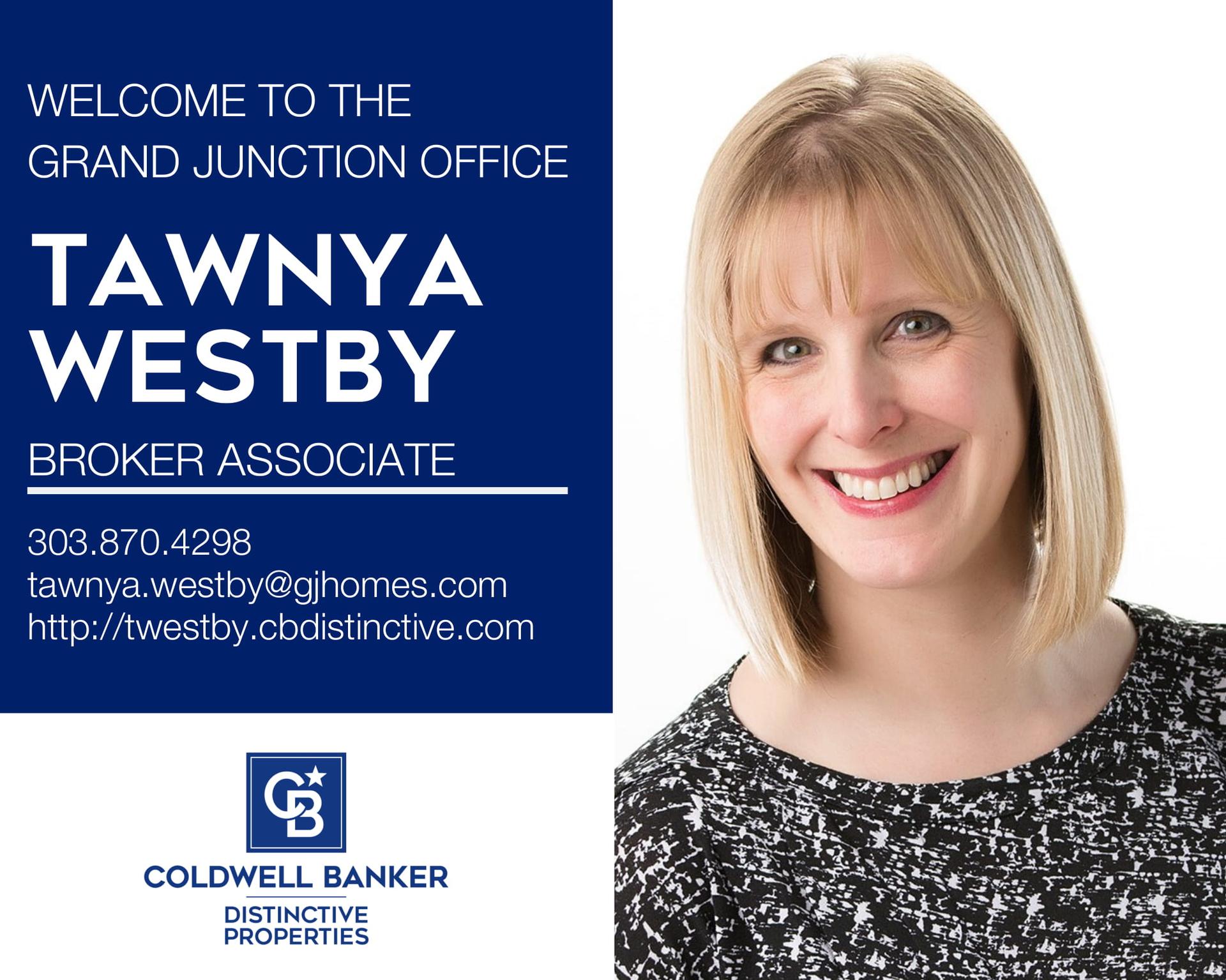 Please help us welcome Tawnya Westby to our Coldwell Banker family! Main Photo