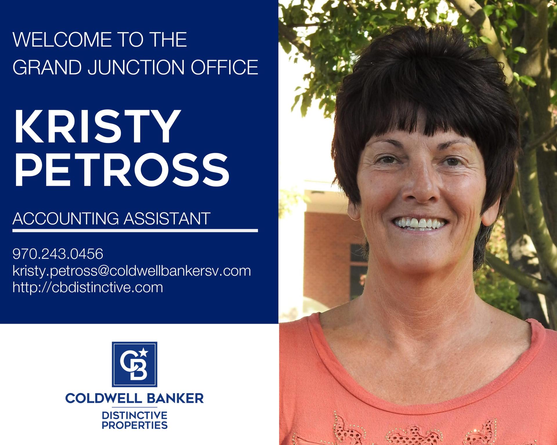 Please help us welcome Kristy Petross to our Coldwell Banker family- Main Photo