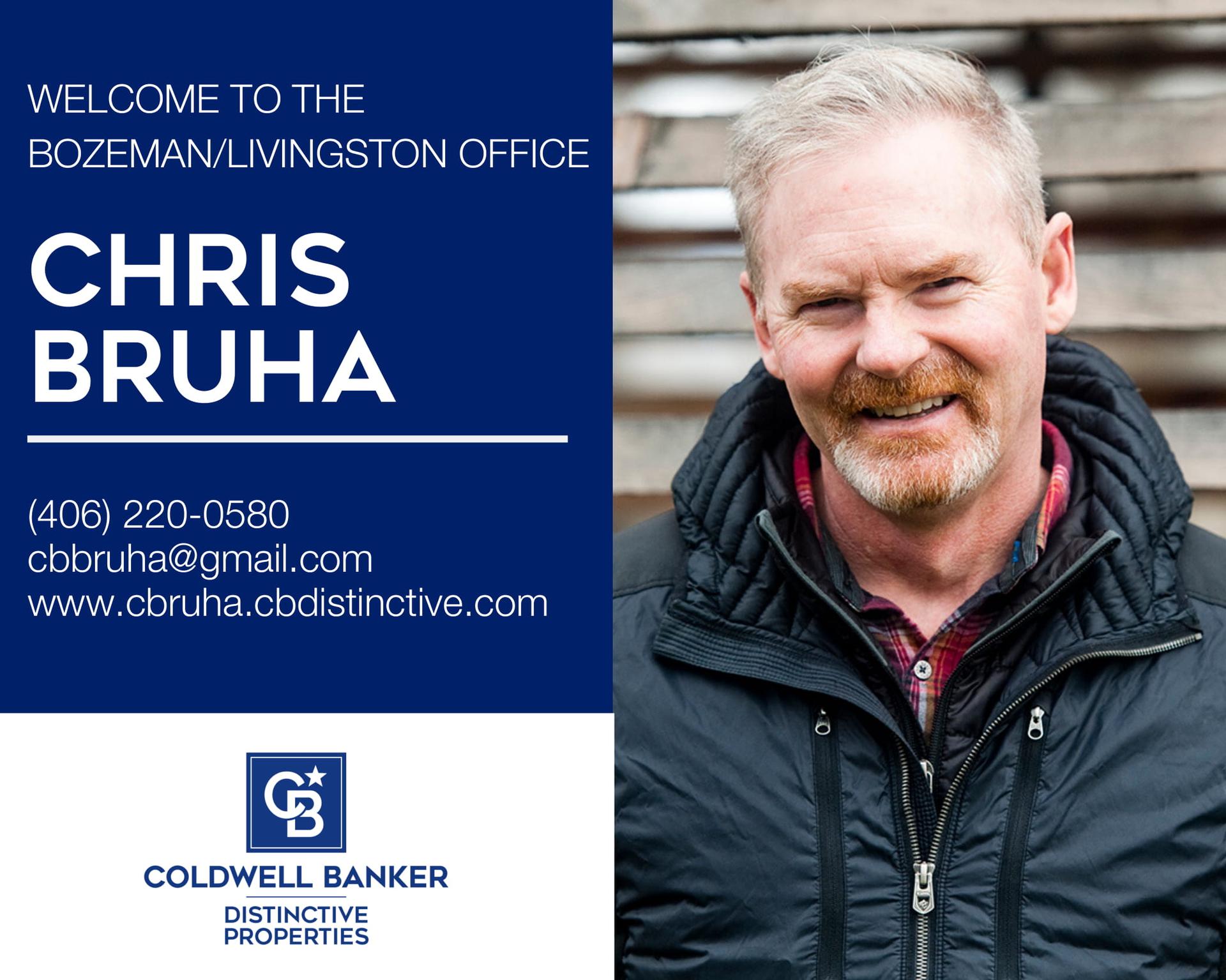 Please help us welcome Chris Bruha to the Bozeman and Livingston Office. Main Photo