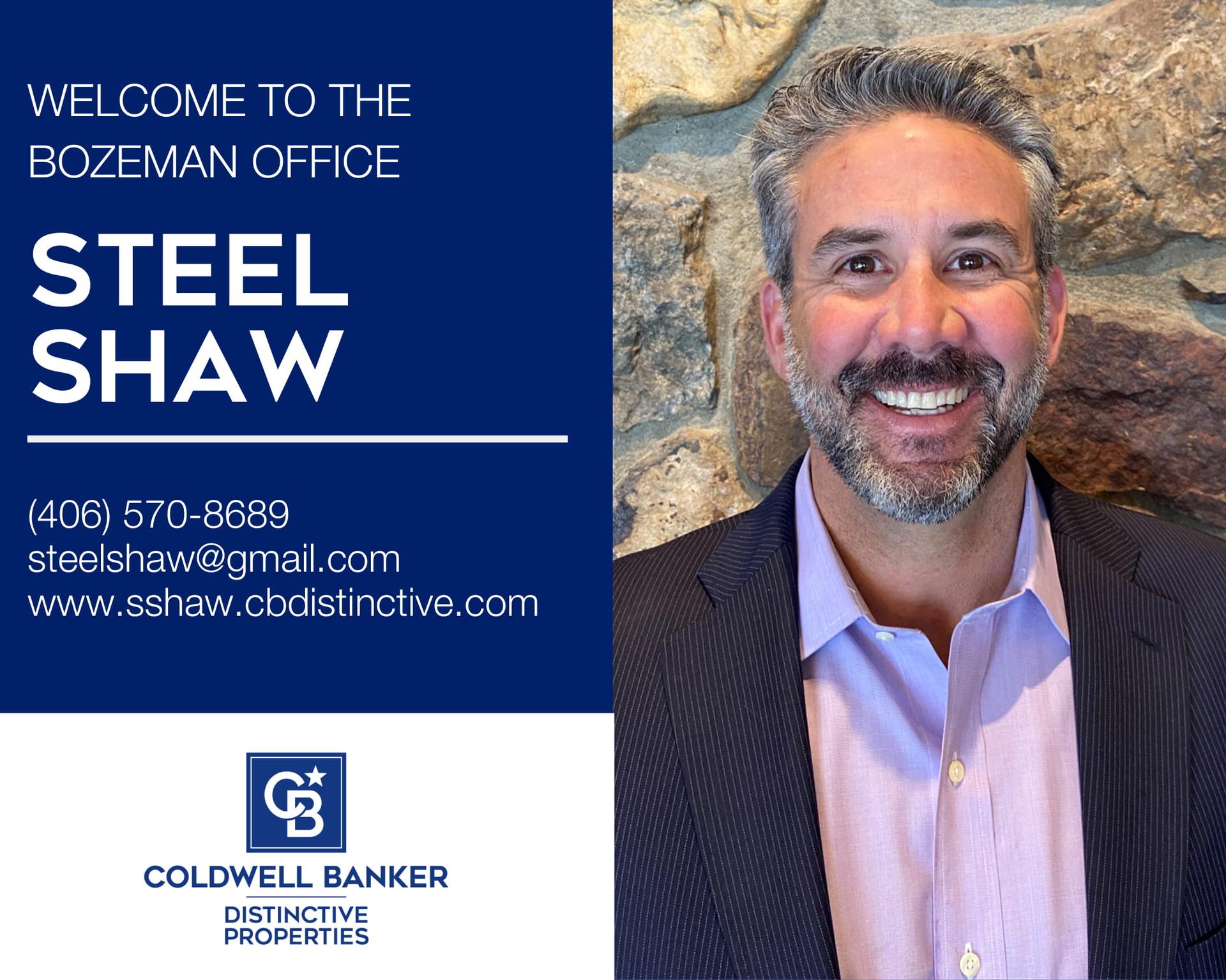 We are excited to welcome Steel Shaw to our Coldwell Banker family! Main Photo