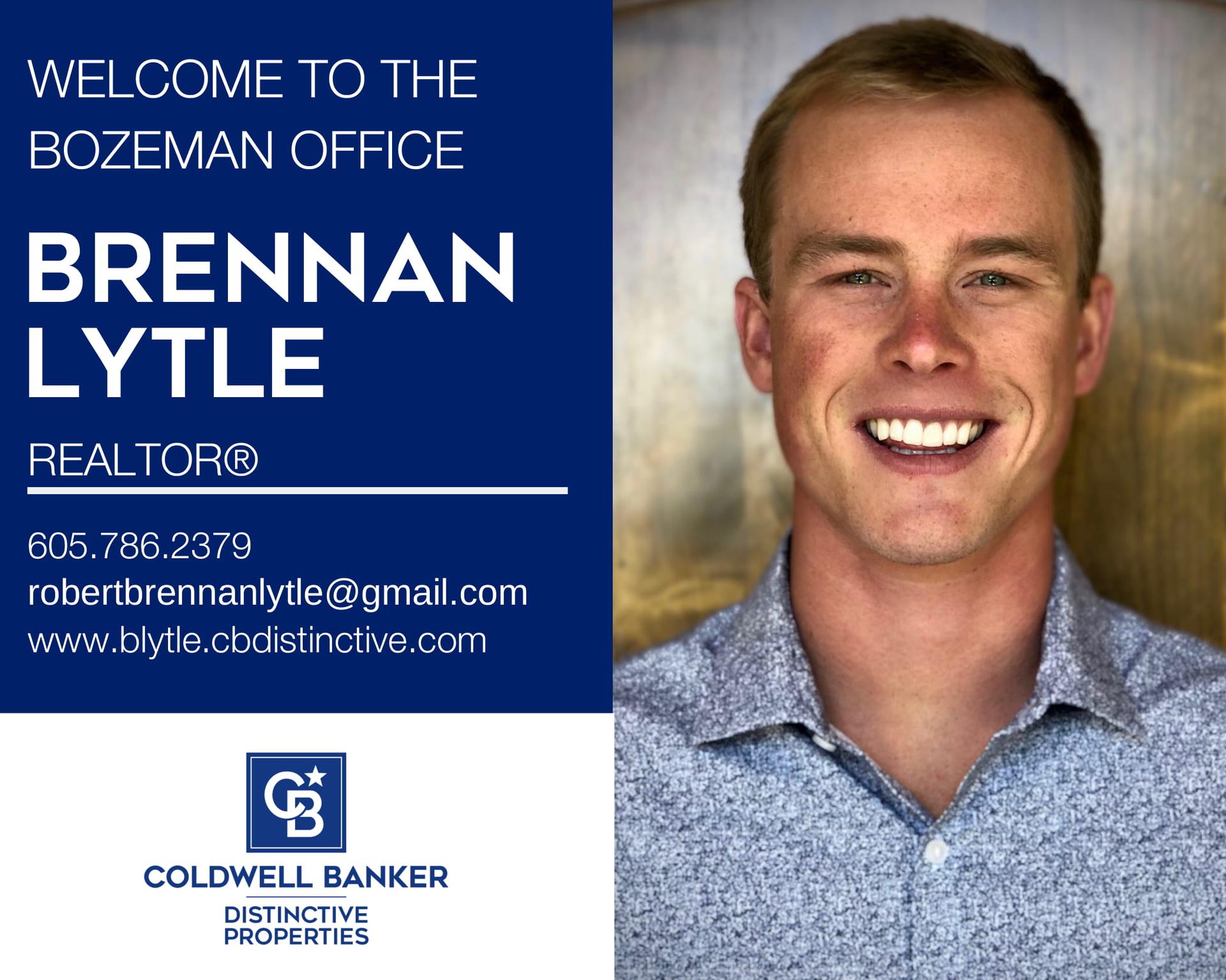 We are excited that Brennan Lytle has joined to our Coldwell Banker family! Main Photo