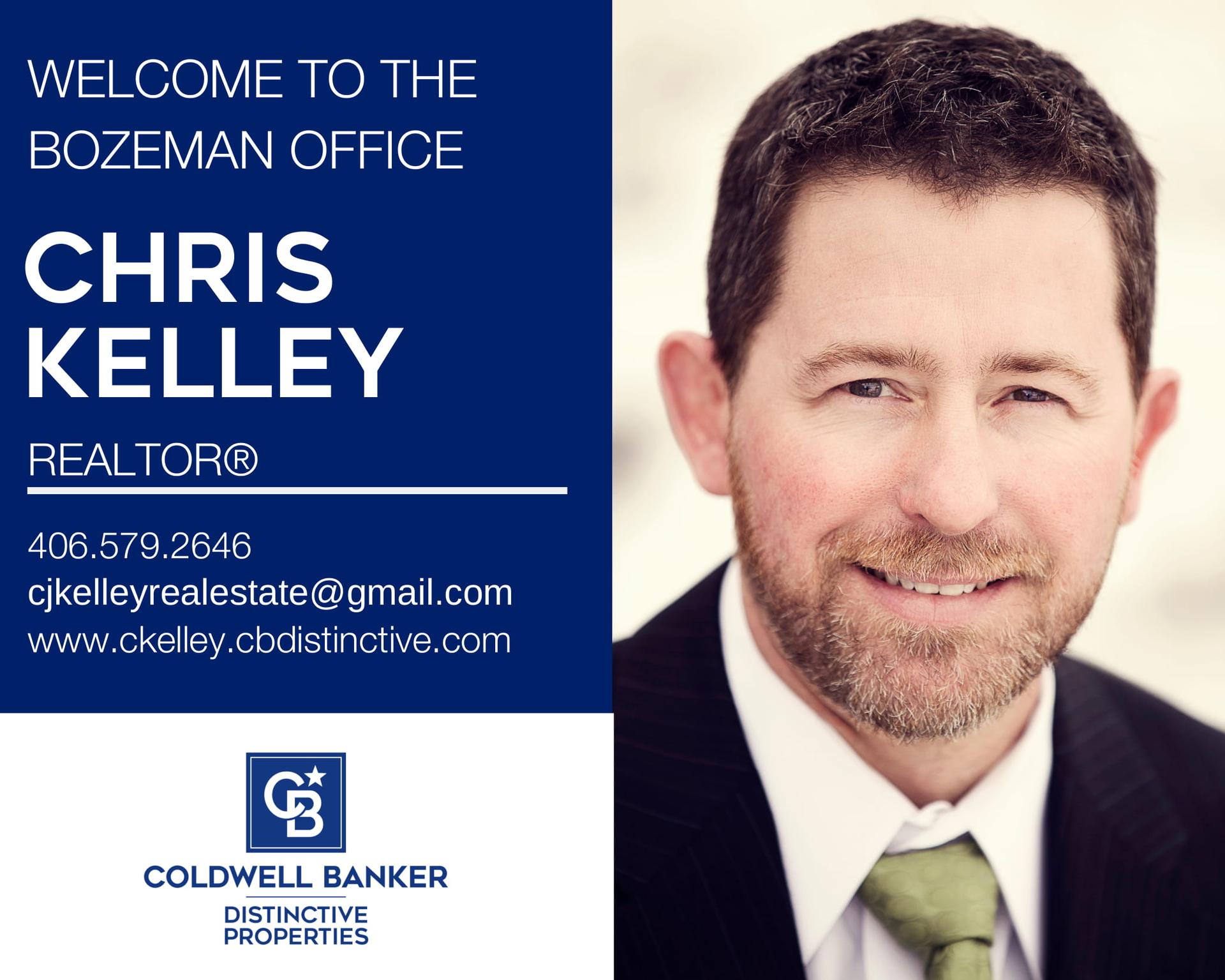 Please help us welcome Chris Kelley to our Coldwell Banker Distinctive Properties family! Main Photo