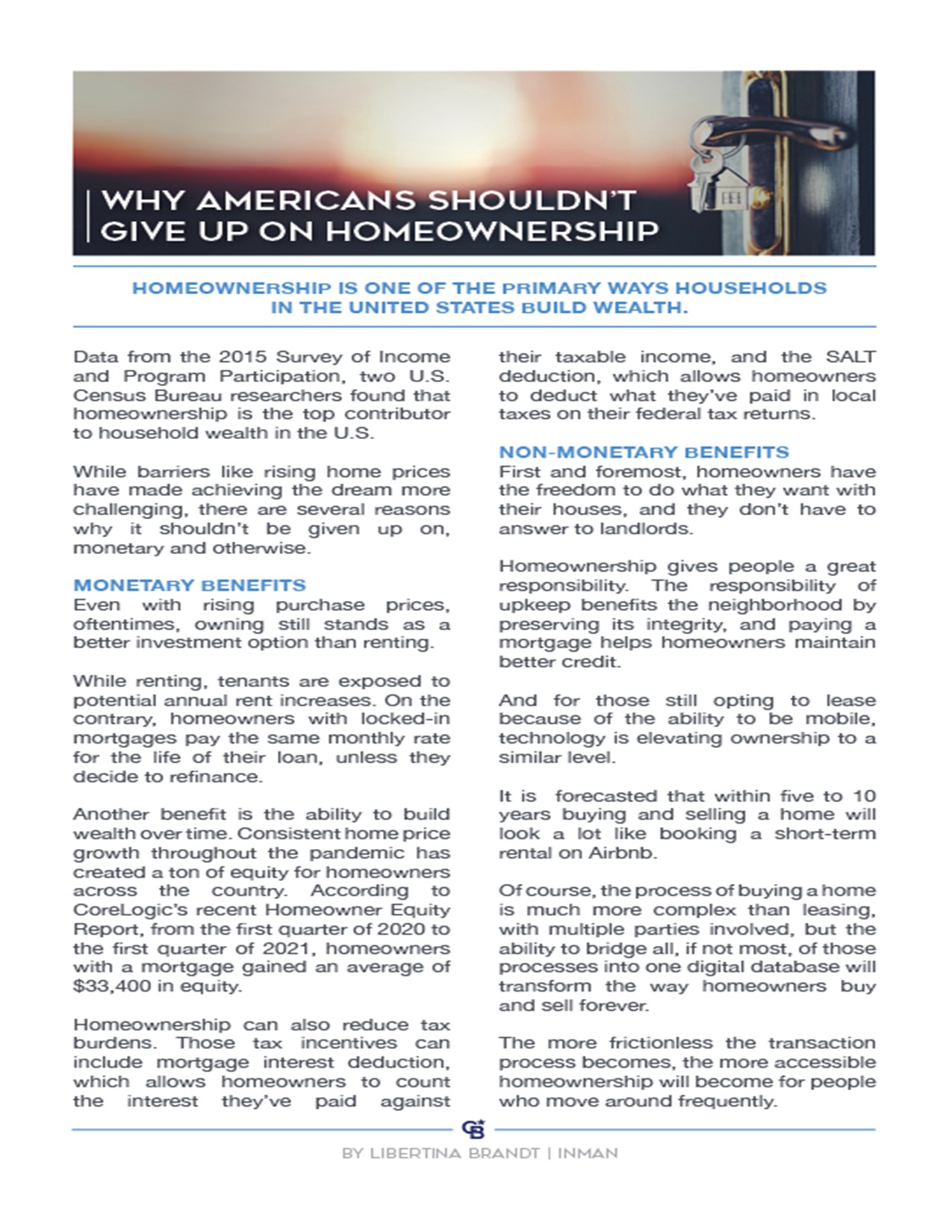 WHY AMERICANS SHOULDN’T GIVE UP ON HOMEOWNERSHIP Main Photo