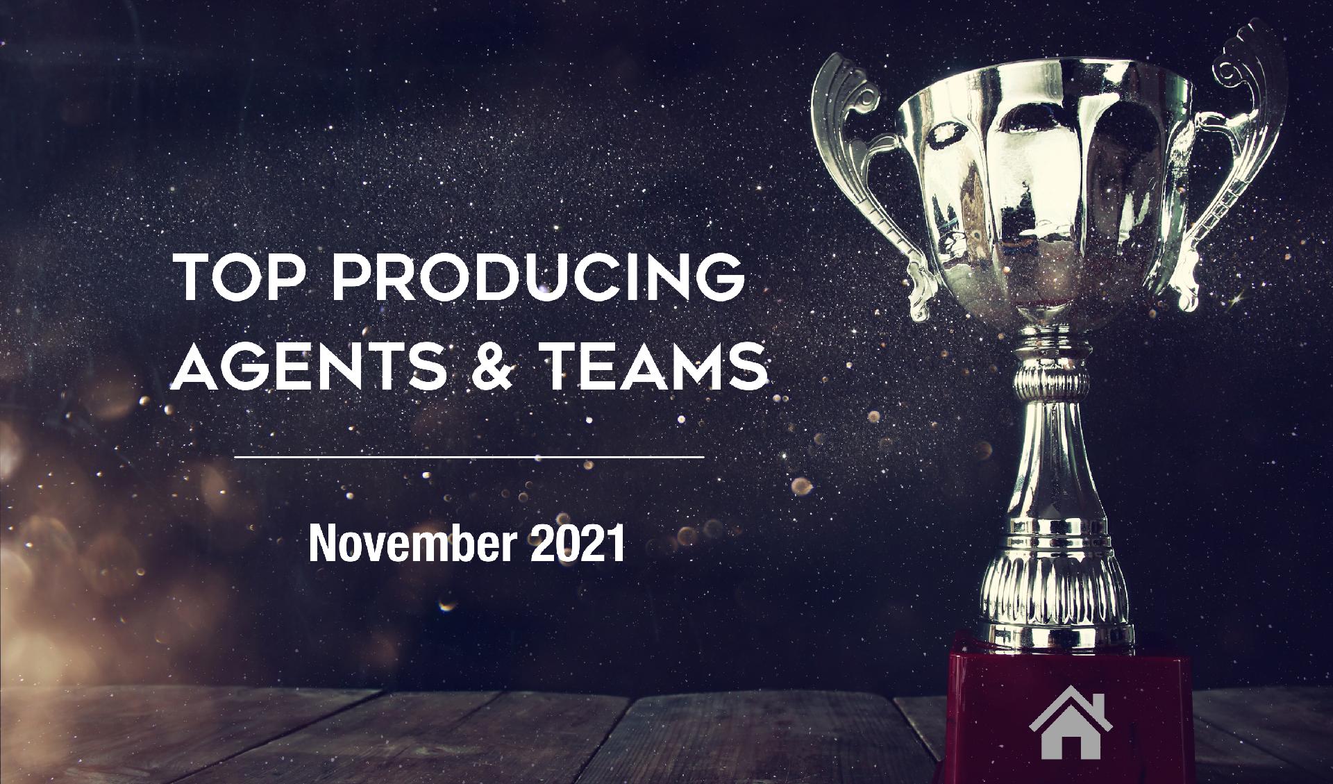 CONGRATULATIONS Top Agents & Teams! November 2021 - North Carolina Main Photo
