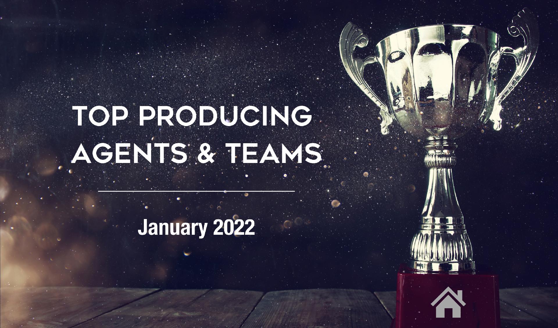 CONGRATULATIONS Top Agents & Teams! January 2022 - North Carolina Main Photo