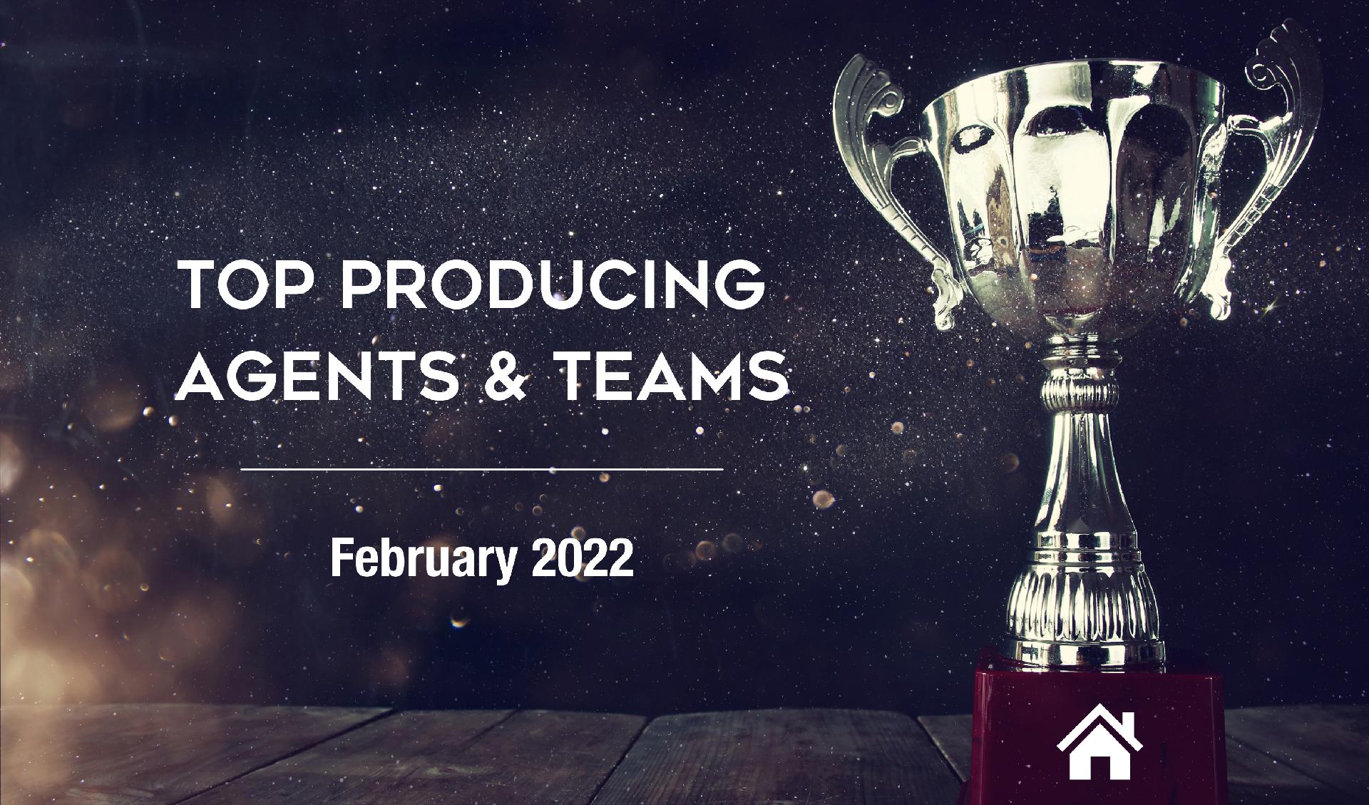 CONGRATULATIONS Top Agents & Teams! February 2022 - North Carolina Main Photo