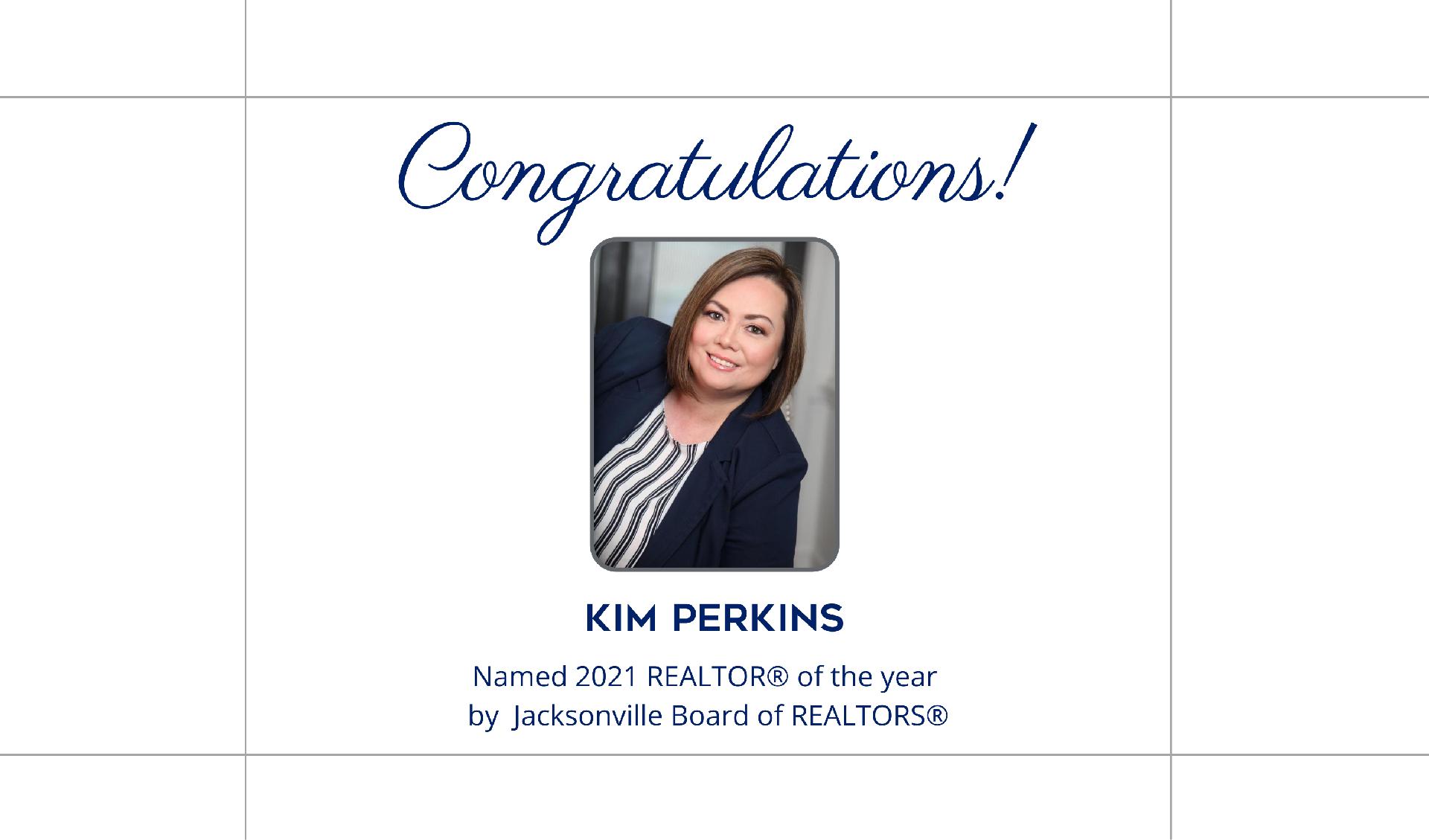 Kim Perkins Named 2021 Realtor of the Year by the Jacksonville Board Of REALTORS®! Main Photo