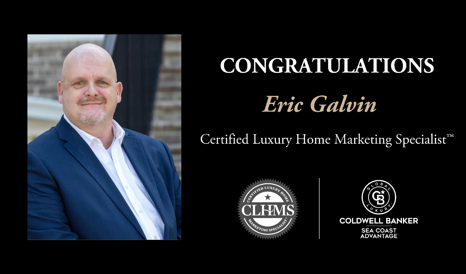 Eric Galvin earns internationally recognized designation for performance in luxury real estate Main Photo