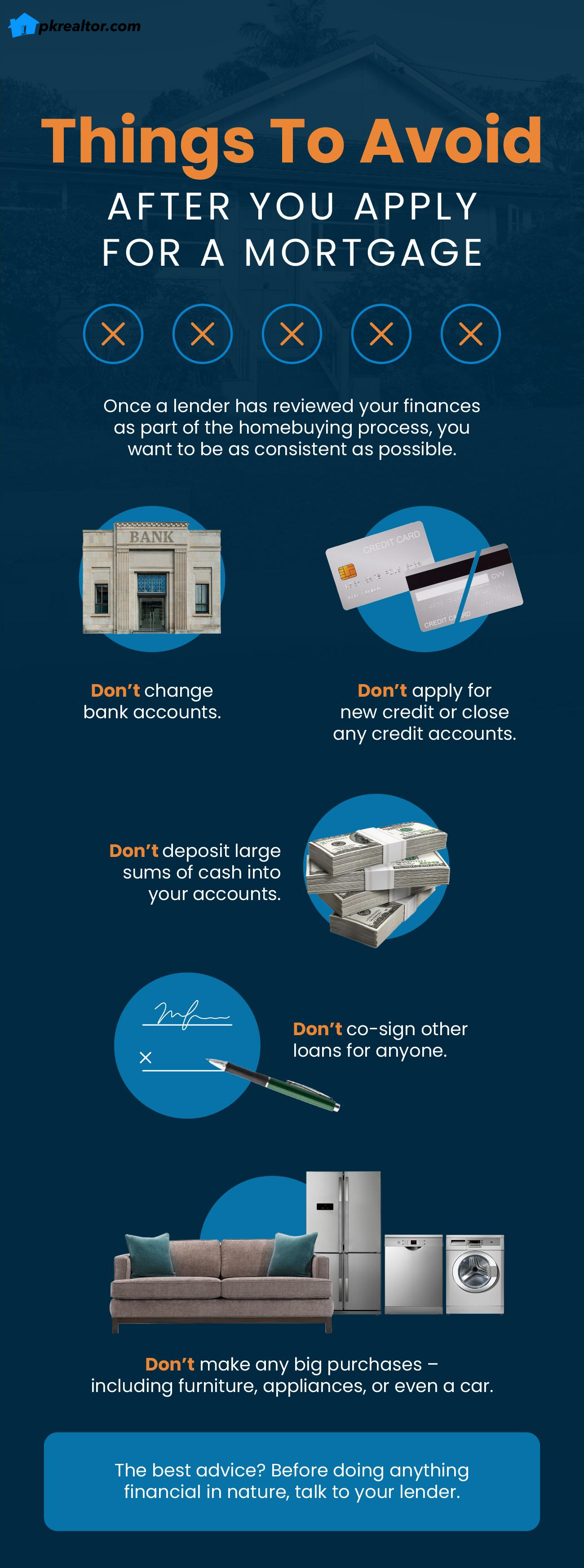 Things To Avoid After You Apply for a Mortgage Main Photo